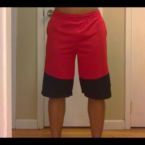 Red Jordan shorts..kids XL/ men S - Picture 2 of 6